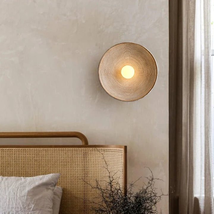 Retro Japanese Circle Wall Sconce