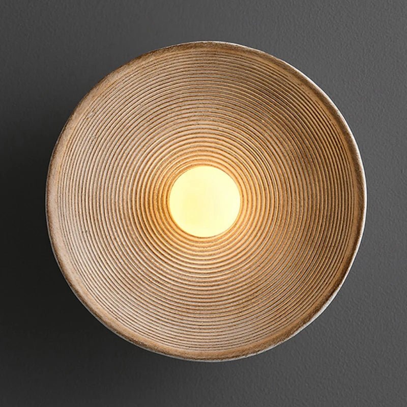 Retro Japanese Circle Wall Sconce