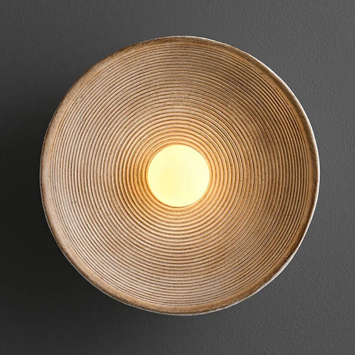 Retro Japanese Circle Wall Sconce