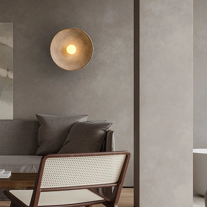 Retro Japanese Circle Wall Sconce