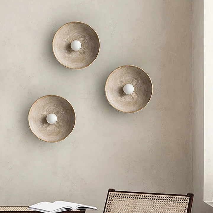 Retro Japanese Circle Wall Sconce