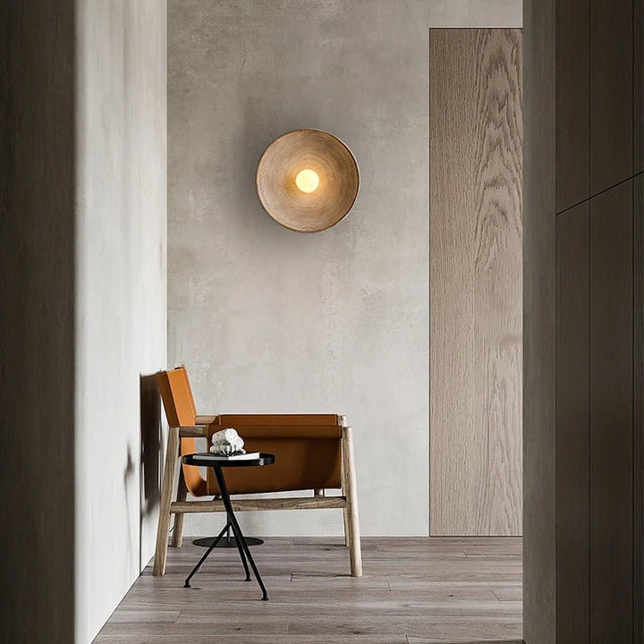Retro Japanese Circle Wall Sconce