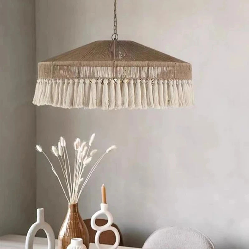 Handwoven Bedroom Main Lamp
