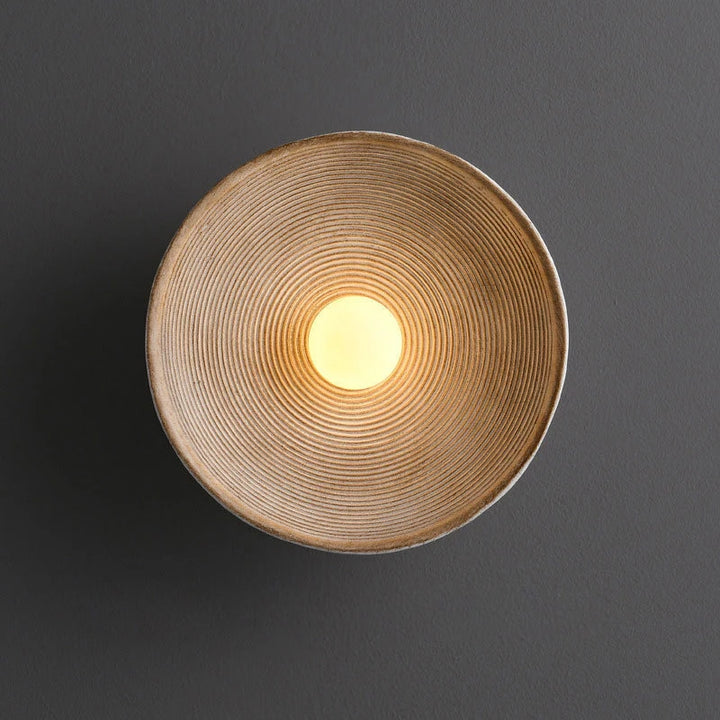 Retro Japanese Circle Wall Sconce