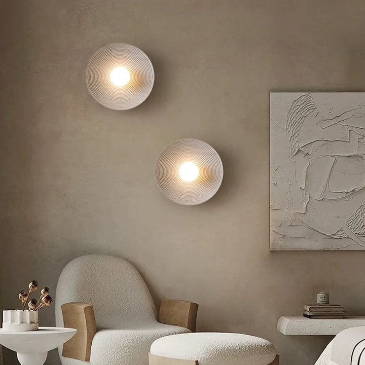 Retro Japanese Circle Wall Sconce