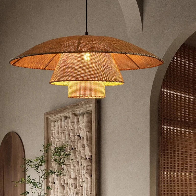 Vintage Rattan Pendant Lamp