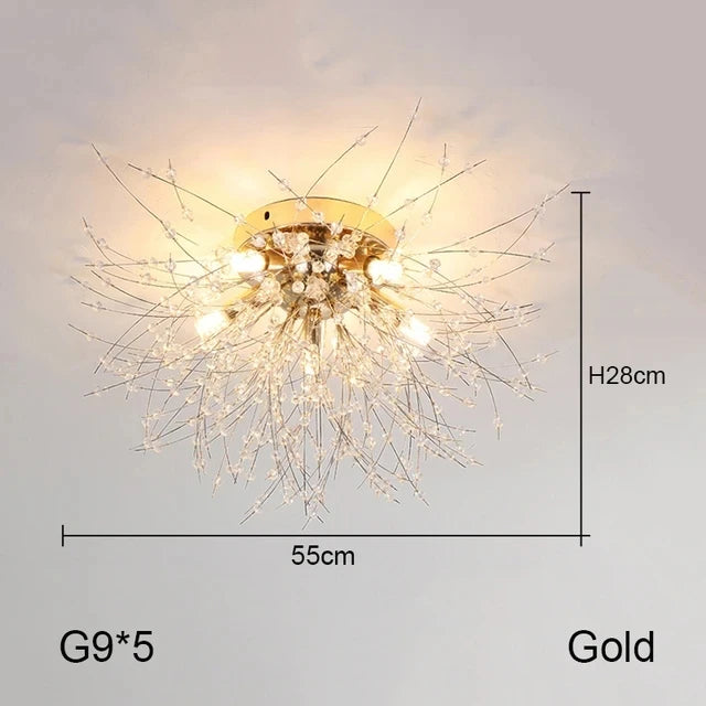 Nordic Dandelion Crystal Chandelier