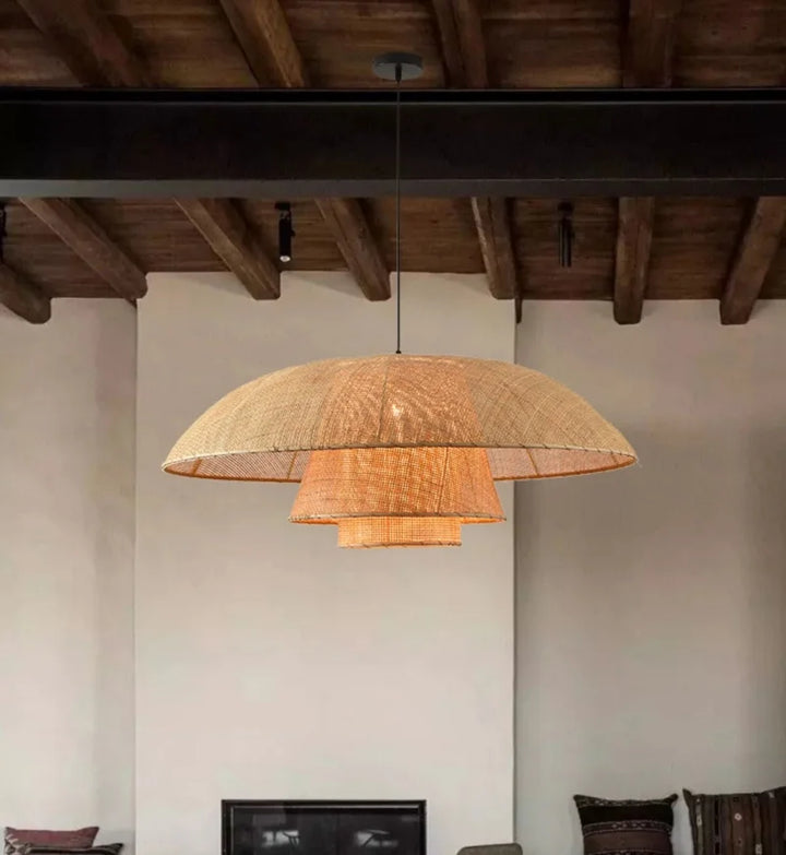 Vintage Rattan Pendant Lamp