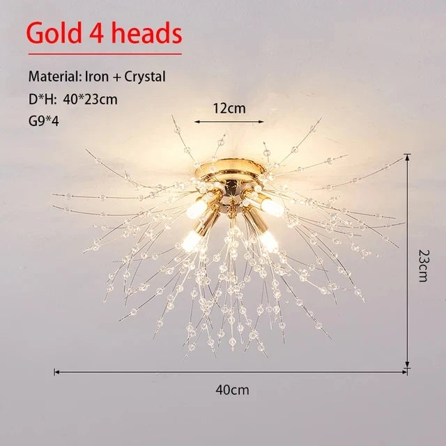 Nordic Dandelion Crystal Chandelier