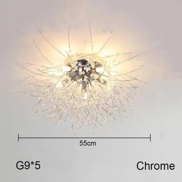 Nordic Dandelion Crystal Chandelier