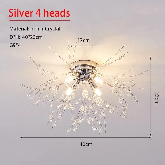 Nordic Dandelion Crystal Chandelier