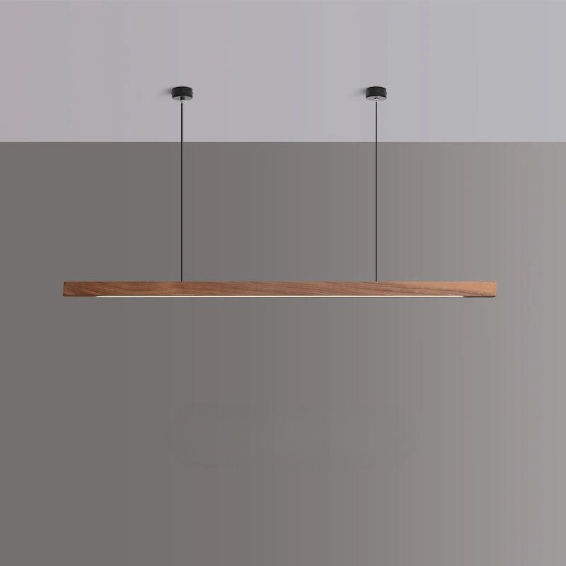 black walnut wood pendant light