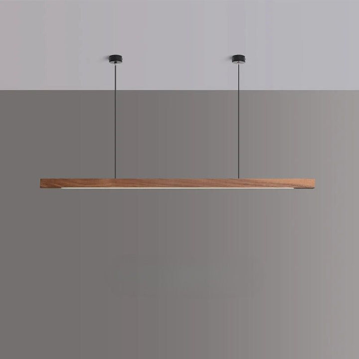 black walnut wood pendant light