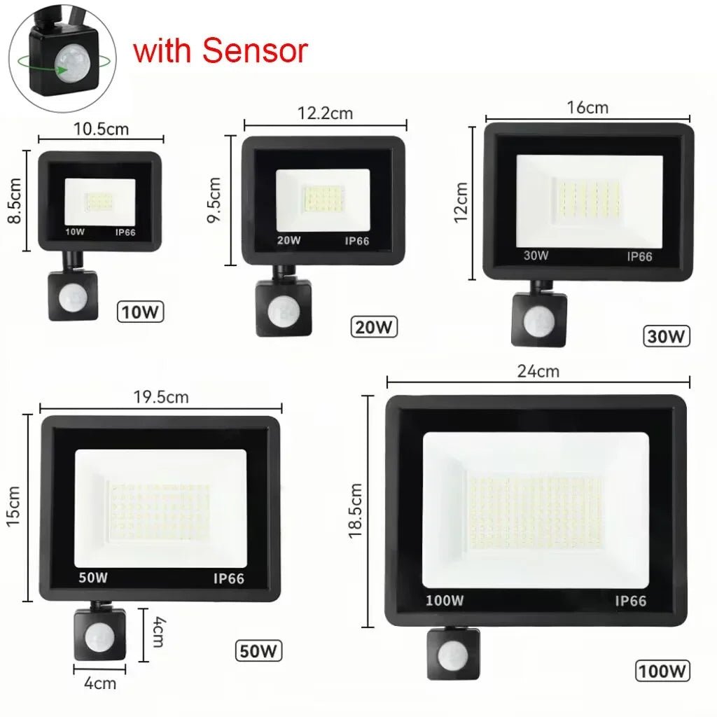 LED Floodlight With Motion Sensor