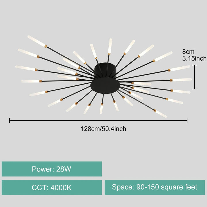 Modern Fireworks LED Chandelier