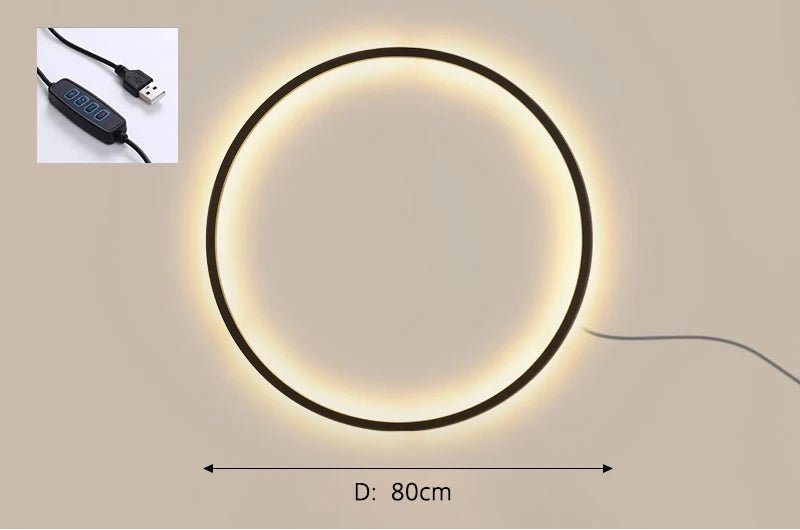 Modern Minimalist Ring Wall Lamp