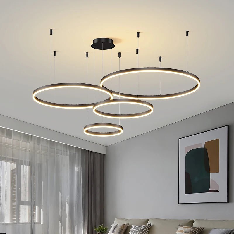 Modern Round Ring LED Chandelier