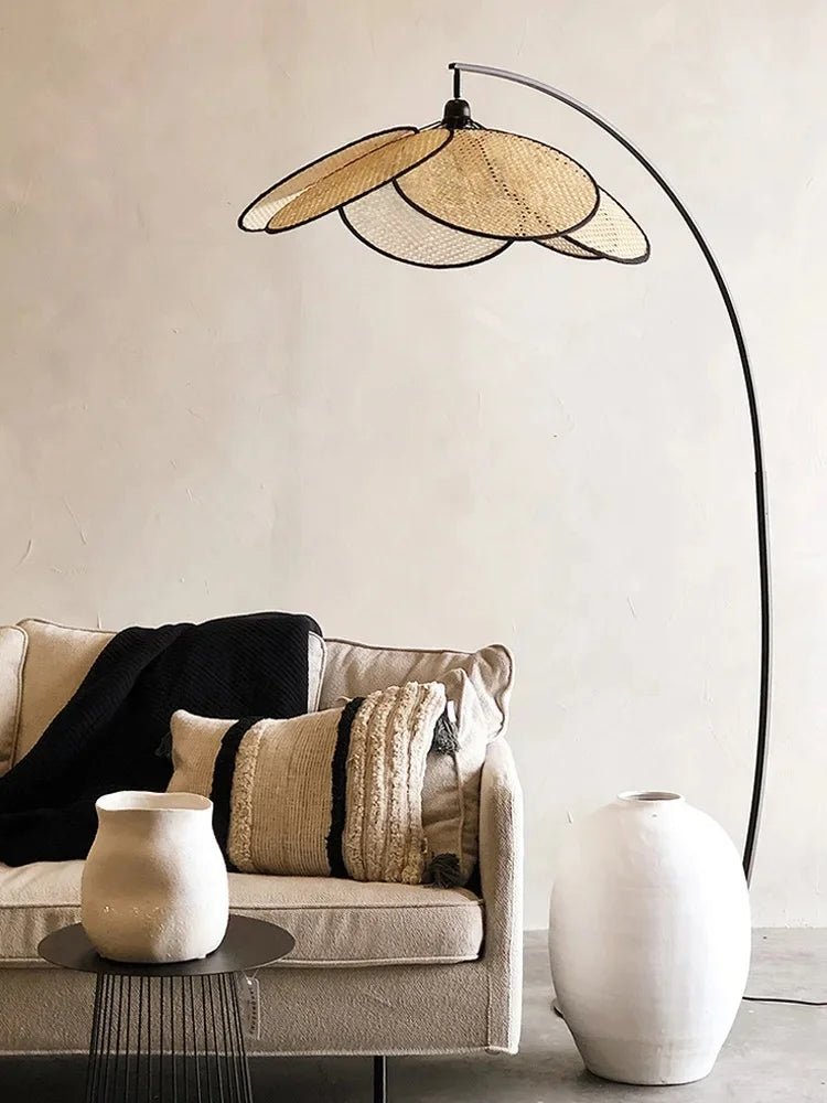 Nordic Simple Rattan Floor Lamp