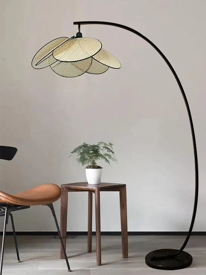 Nordic Simple Rattan Floor Lamp