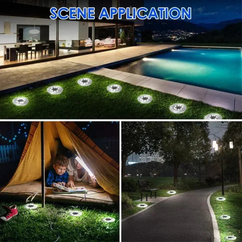 solar garden lights scenes