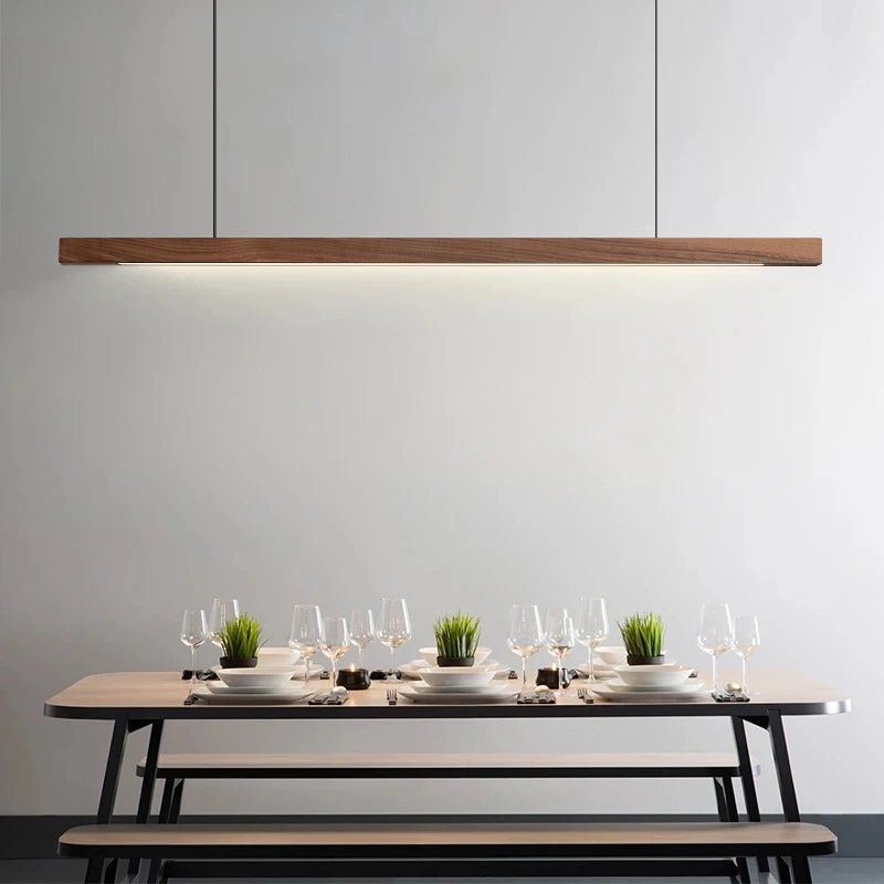 Solid Wood Pendant Light