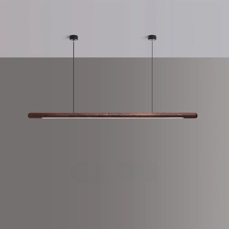 solid wood rounded pendant black walnut