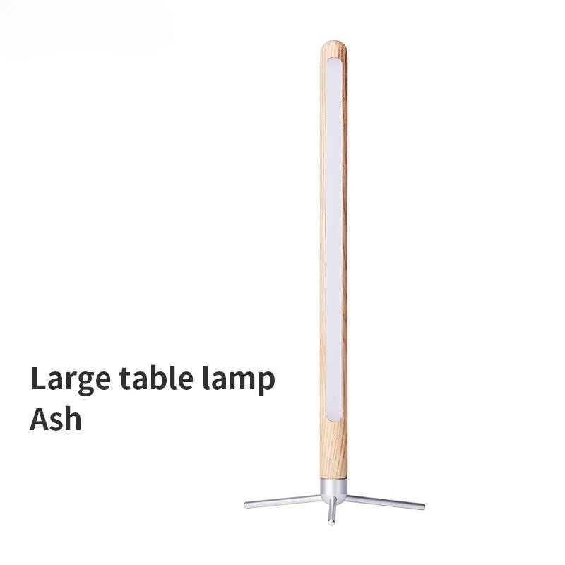 Vertical Wood Table Lamp