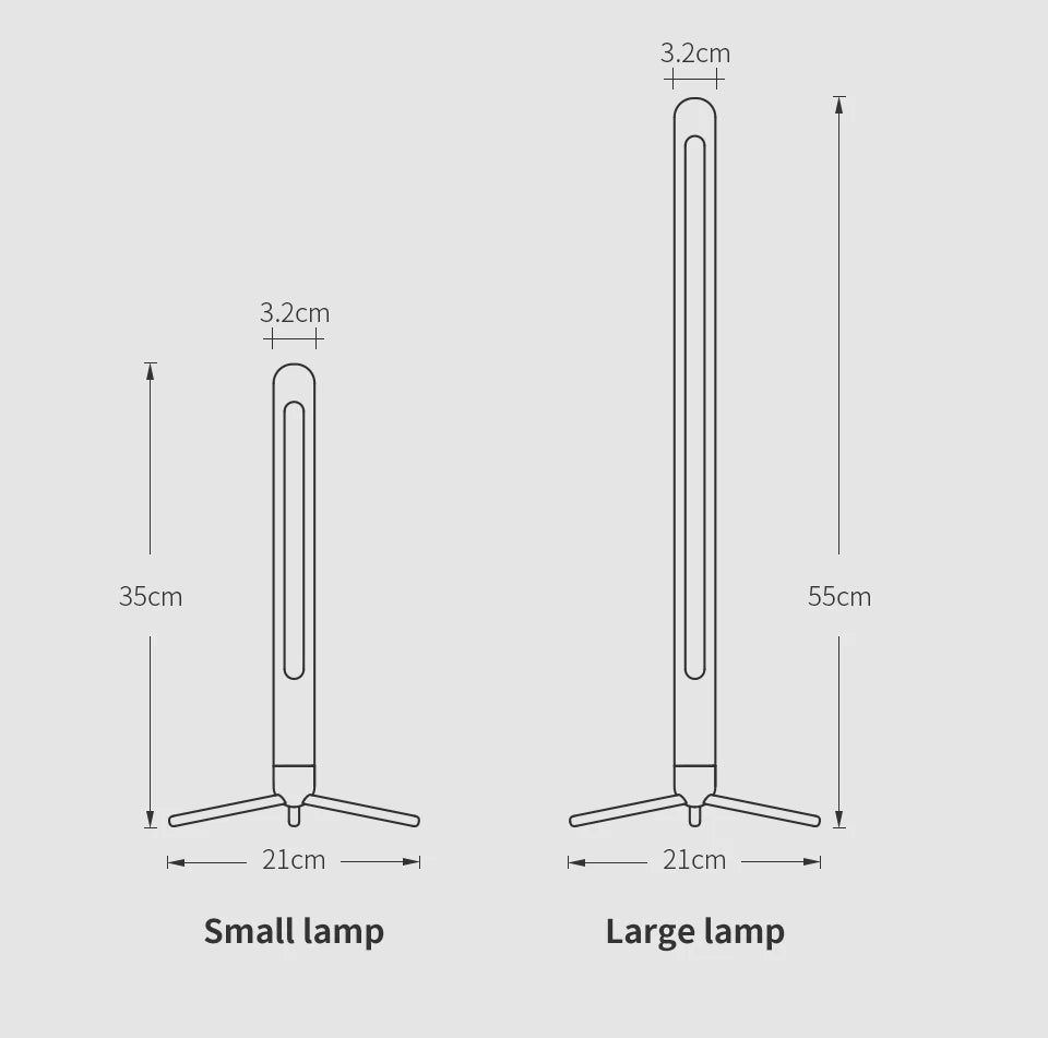 Vertical Wood Table Lamp