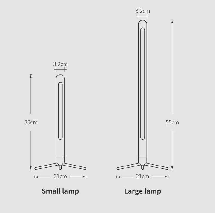 Vertical Wood Table Lamp