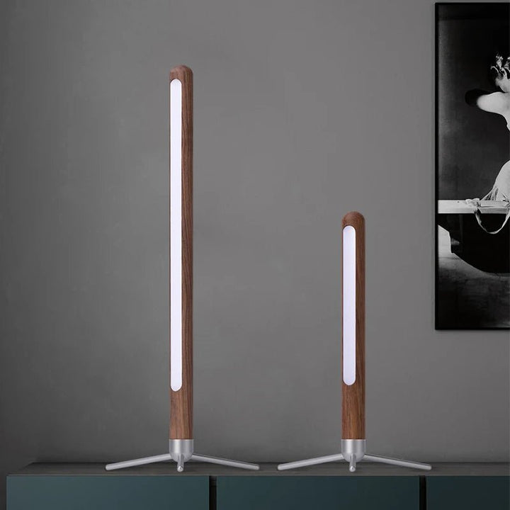 Vertical Wood Table Lamp