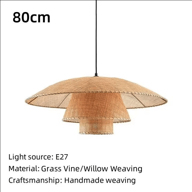 Vintage Rattan Pendant Lamp