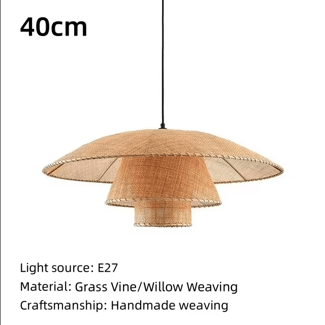 Vintage Rattan Pendant Lamp