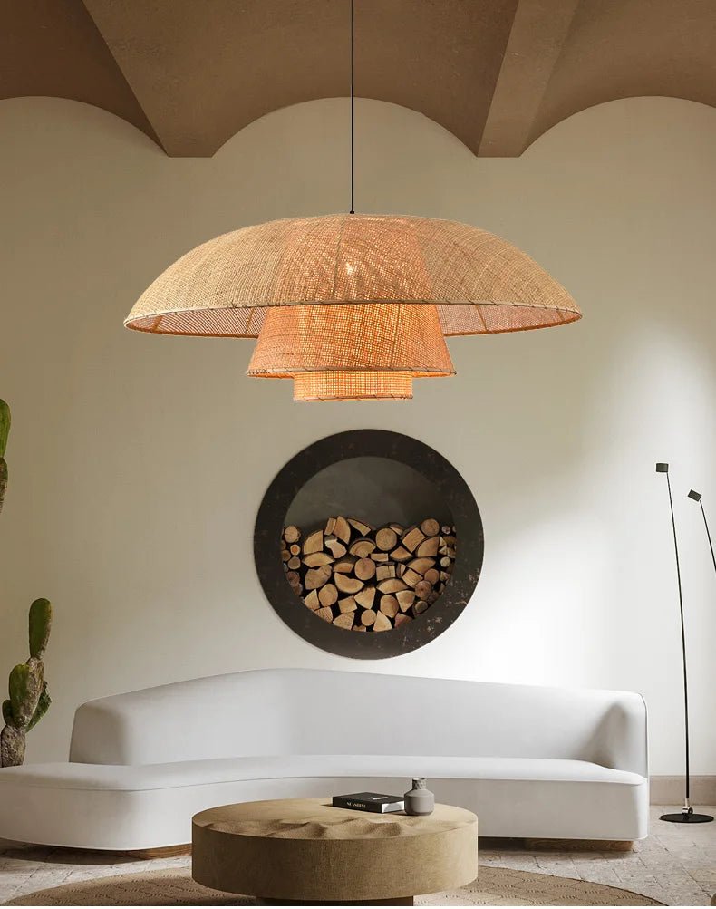 Vintage Rattan Pendant Lamp