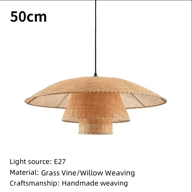 Vintage Rattan Pendant Lamp