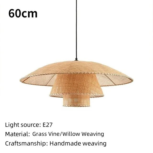 Vintage Rattan Pendant Lamp