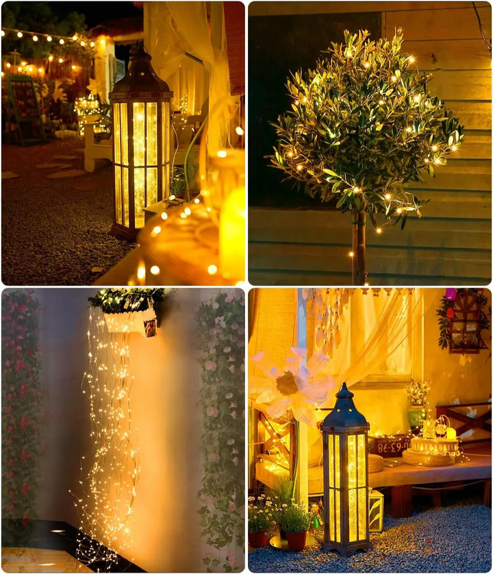 waterproof solar fairy lights outdoor collage