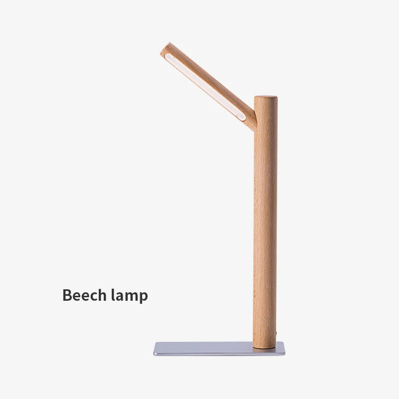 wood branching lamp beech